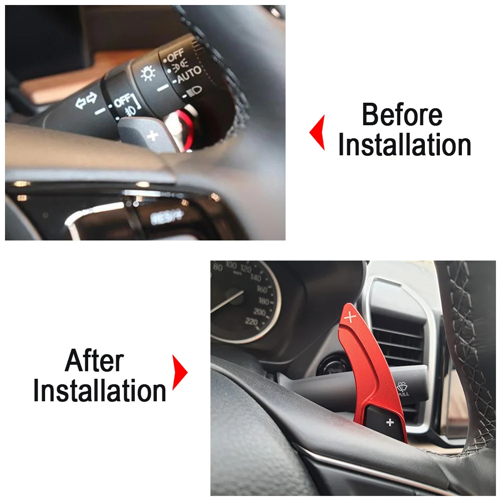 Civic X Red Paddle Shifts Extension For Steering Wheel