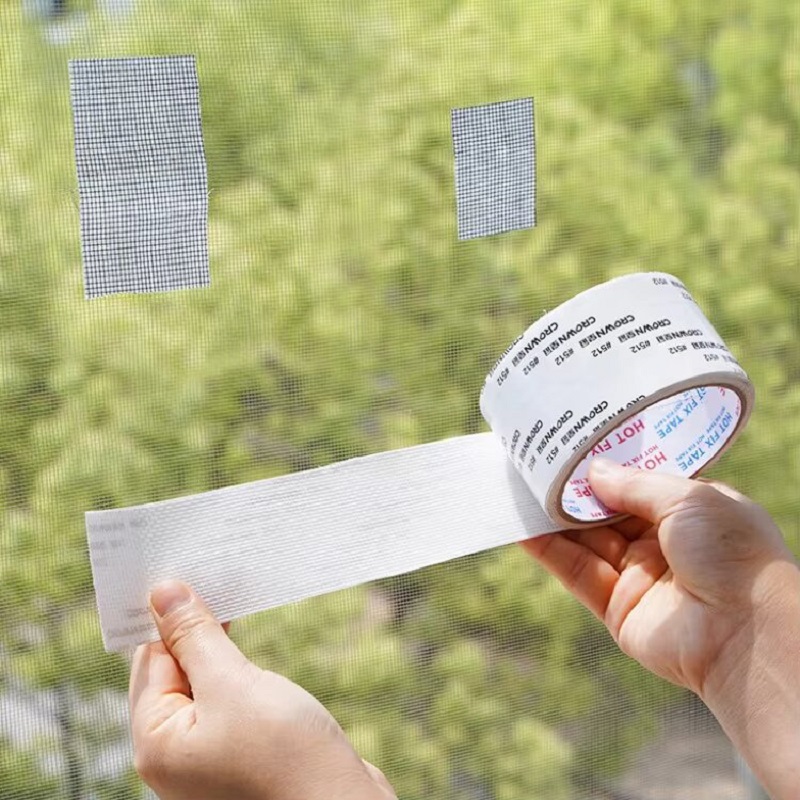 Window Repair Tape Self Adhesive Coating Mesh Tape Tears Holes Repair Patch