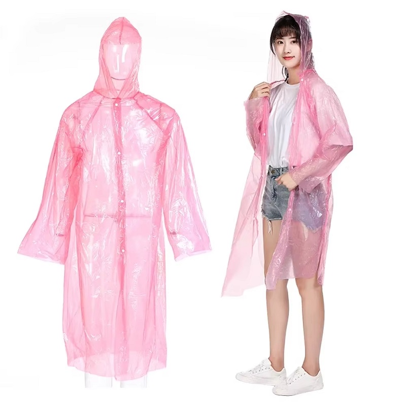 Pack of 5 Waterproof Travel Raincoat Portable