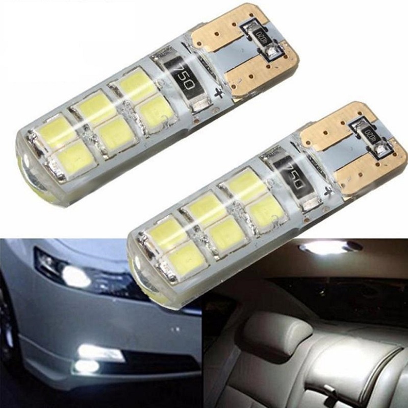 2 Pcs Auto Led Flash Parking Light 2W car light bulbs 12 LED