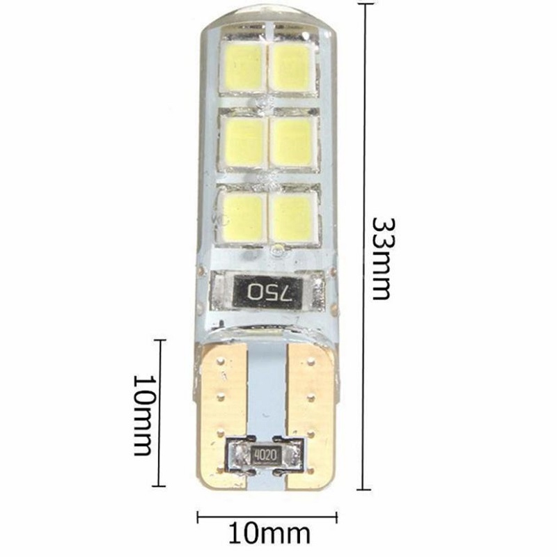 2 Pcs Auto Led Flash Parking Light 2W car light bulbs 12 LED