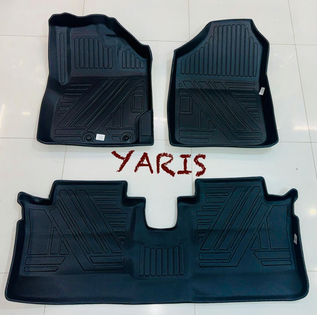 Toyota Yaris TPE Floor Mat Black 2020-2023 Toyota Yaris TPE Floor Mat Black 2020-2023