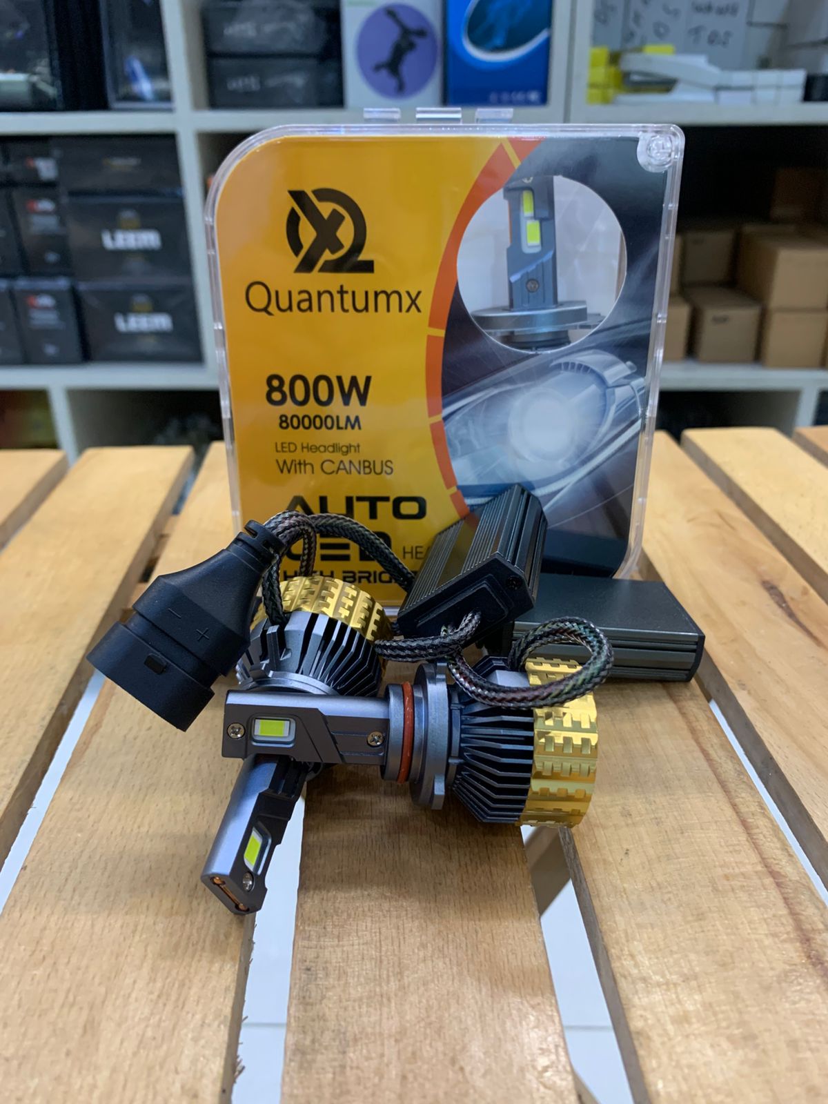 2 Pcs Quantumx LED Headlight 80000 Luminous 6000K  H11 Head lamp 800W