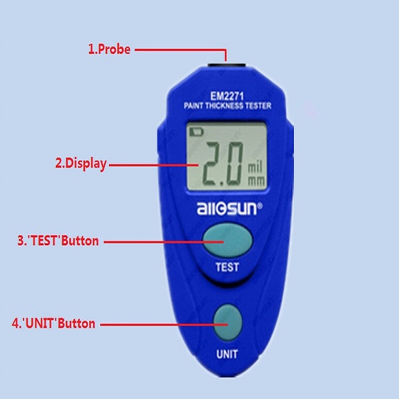 Digital Mini Car Painting Thickness Tester Paint Thickness Meter