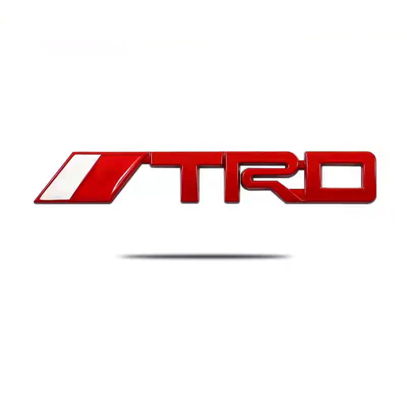 3D Metal TRD Logo Red