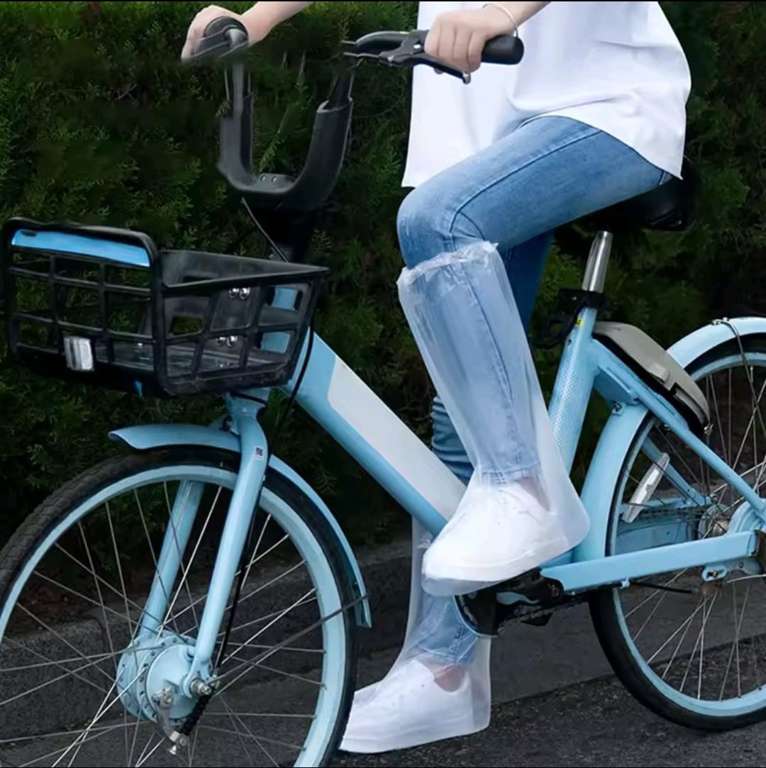 Transparent Plastic Outdoor Thick Wear Waterproof Foot Cover