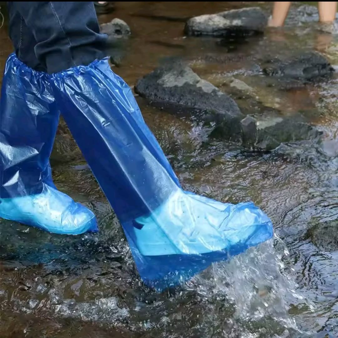 Transparent Plastic Outdoor Thick Wear Waterproof Foot Cover