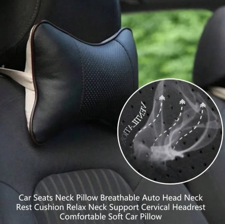 2 Pc Car Seat, Head and Neck Rest Pillows