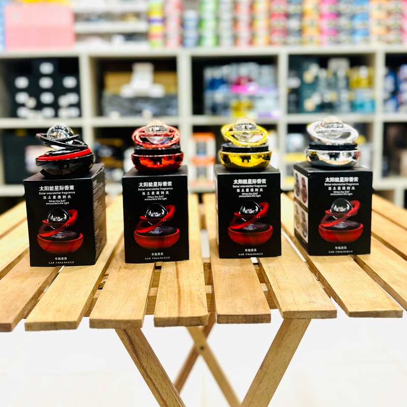 Double Ring Rotating Car Car Perfume Solar Rotating