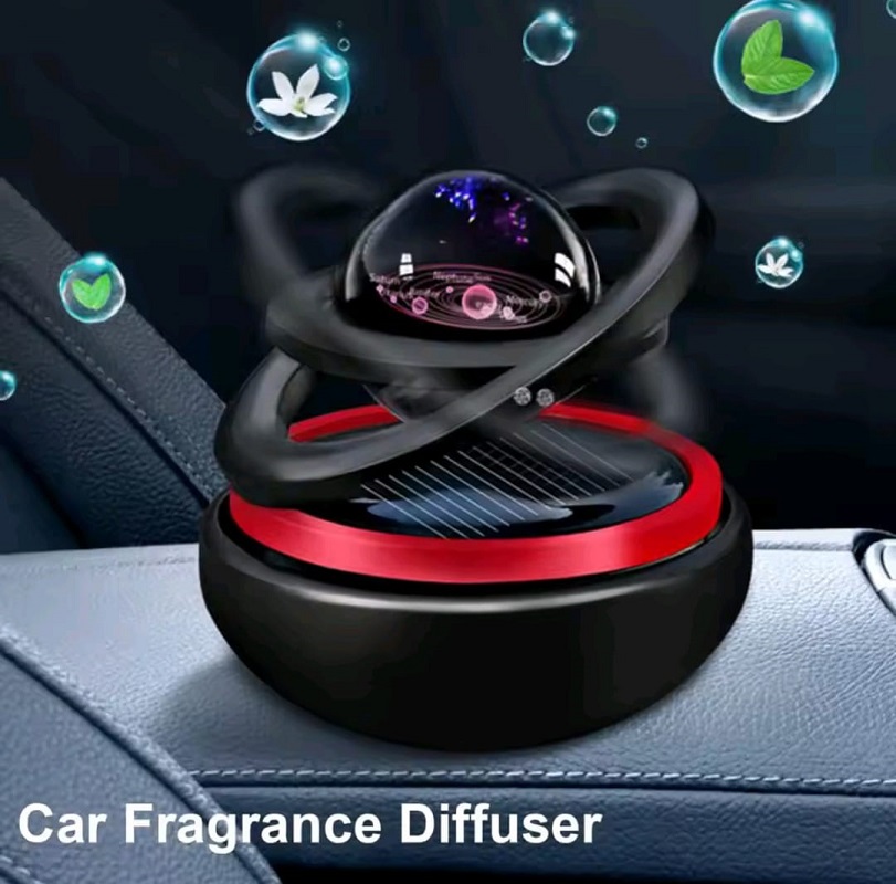 Double Ring Rotating Car Car Perfume Solar Rotating