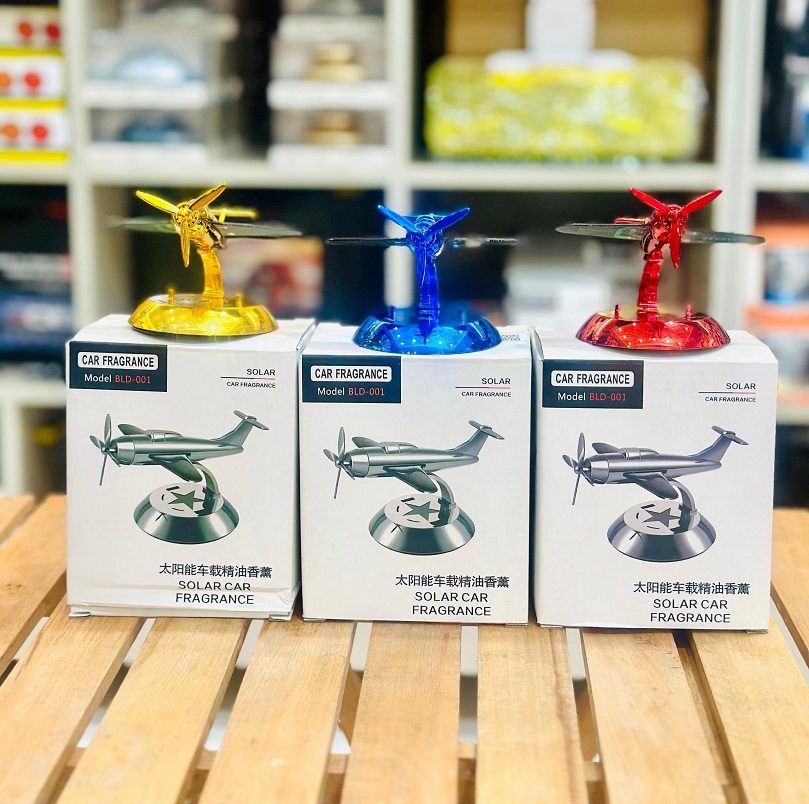Solar Powered Air Freshener Mini Airplane 