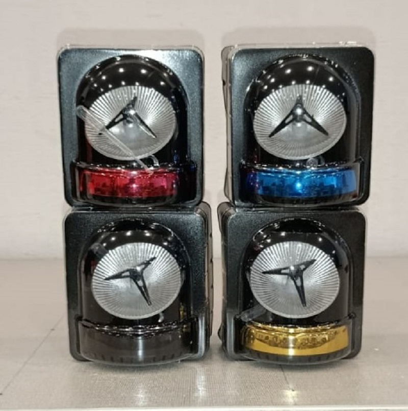 Rotating Solar Powered Car Air Diffuser Purifier with Radiolocator Design