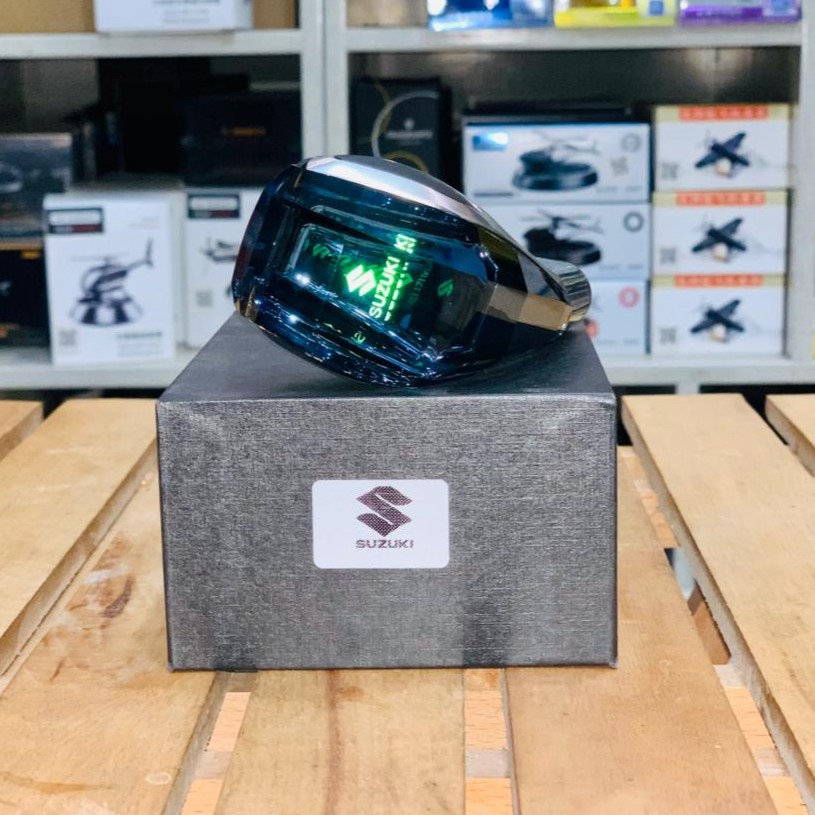 Crystal Gear Shift Head LED Illuminated Logo For Suzuki