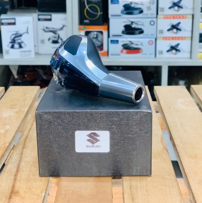 Crystal Gear Shift Head LED Illuminated Logo For Suzuki