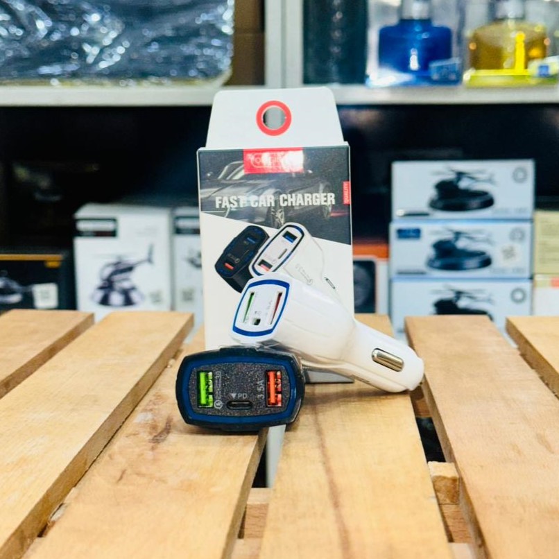 3.5 A Car Charger USB Type C Quick Charge 3.0 Fast Charging