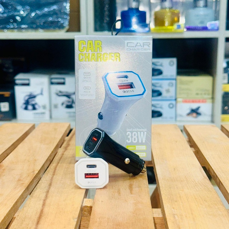 High Power 38W Car Chargers USB Ports Long Distance Travel Chargers