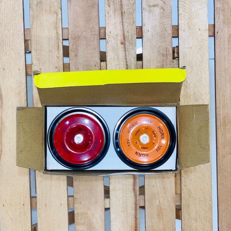 High Output Disk Horn 12V Universal Fit Strong Disk Horn Plastic & Aluminum Electric Horn