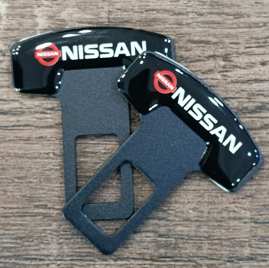 Pack Of Two Nissan Logo Seat Safety Belt Canceler