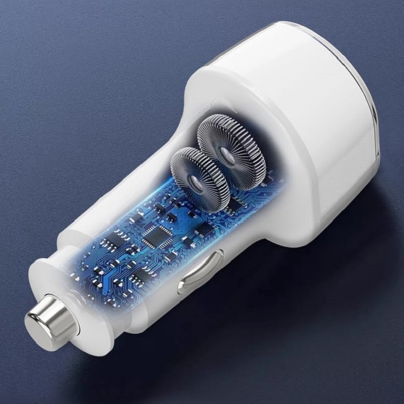 PD30W USB C Car Charger Fast Charging 38W Dual Port Multifunction