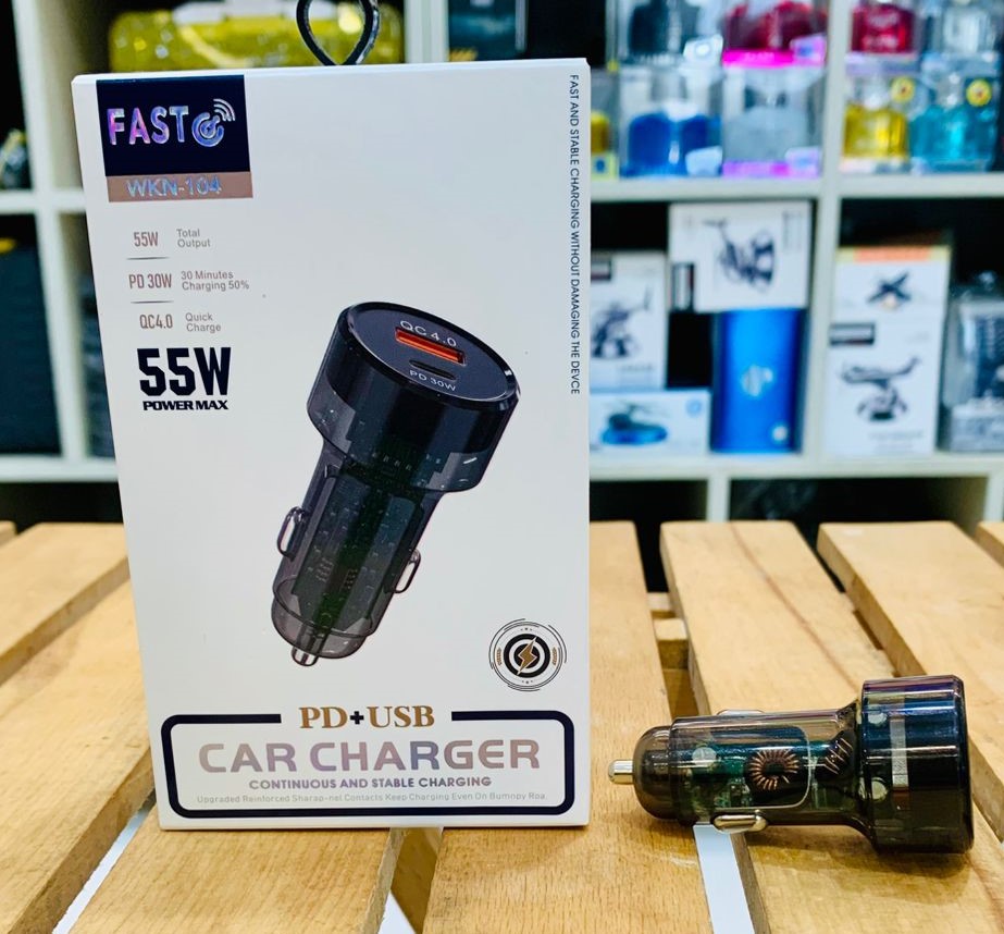 55W PD USB Car Charger QC 3.0 Fast Charging PD Phone Charger