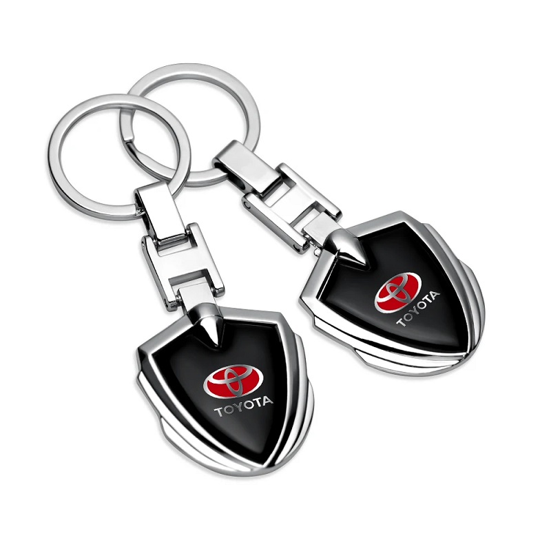 1Pc Car Keychain Metal Key Rings For Toyata