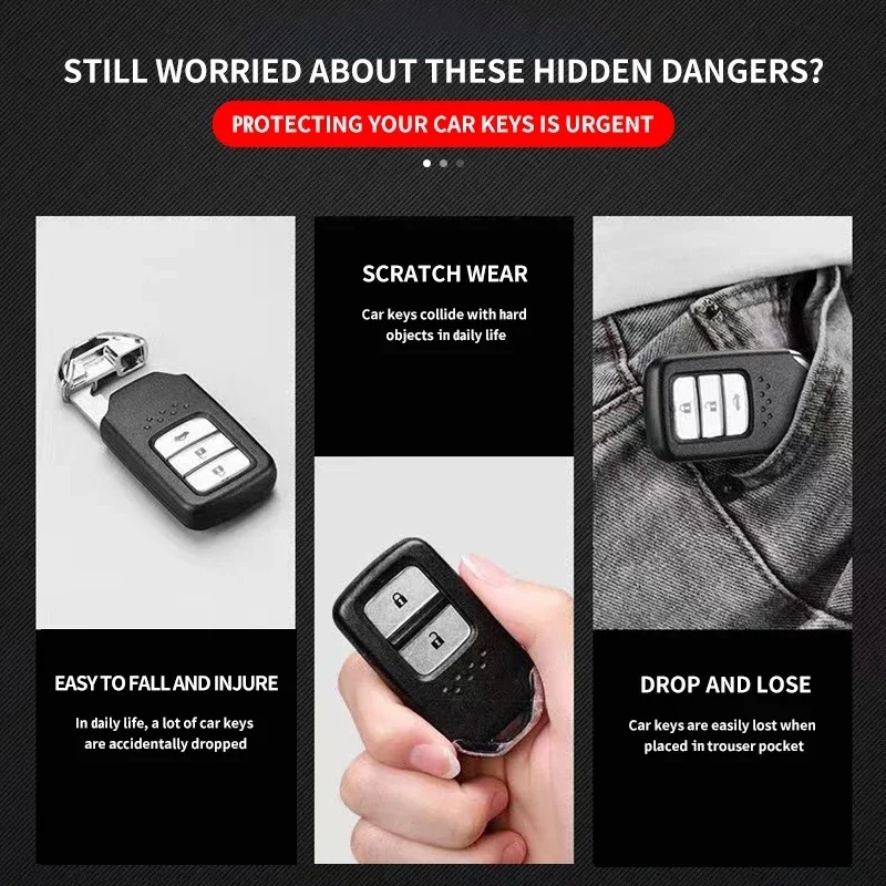 1Pc Car Keychain Metal Key Rings For TRD
