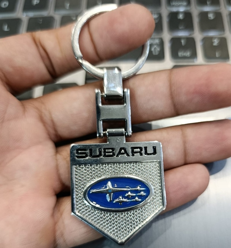 1 Pc Car Keychain Metal Key Rings For Subaru