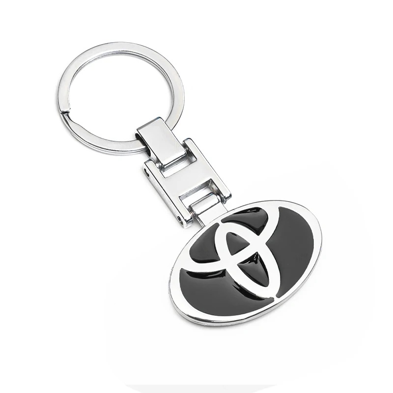 1Pc Car Keychain Metal Key Rings For Toyota