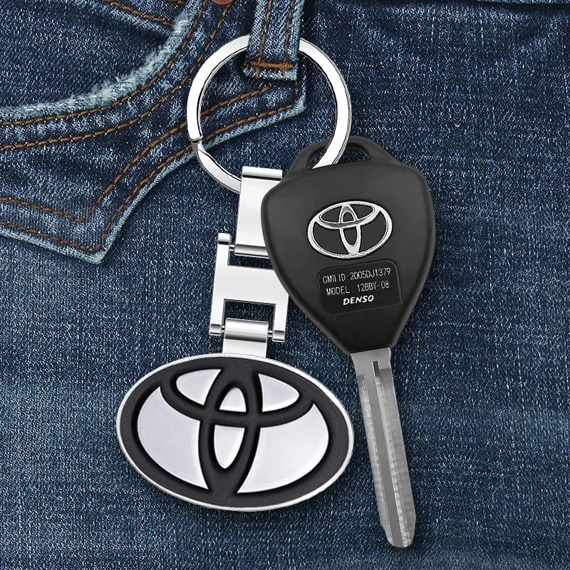 1Pc Car Keychain Metal Key Rings For Toyota