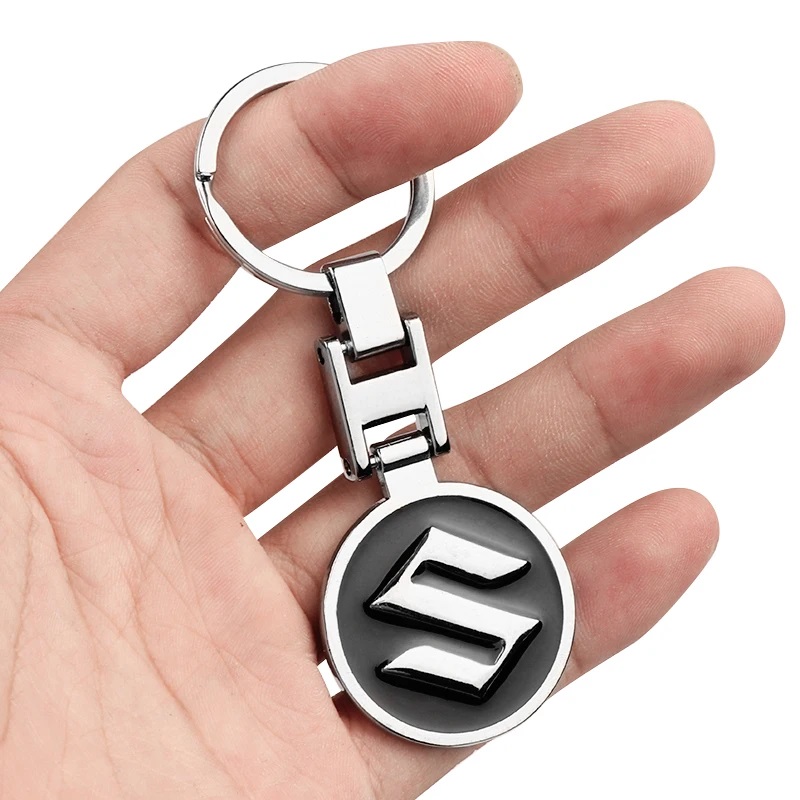 1Pc Car Keychain Metal Key Rings For Suzuki