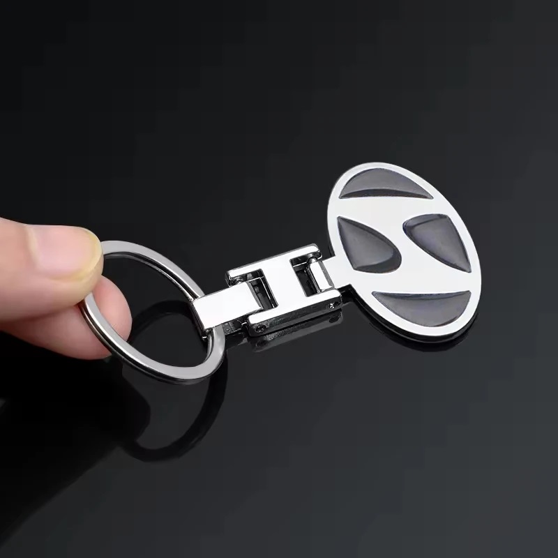1Pc Car Keychain Metal Key Rings For Hyundai