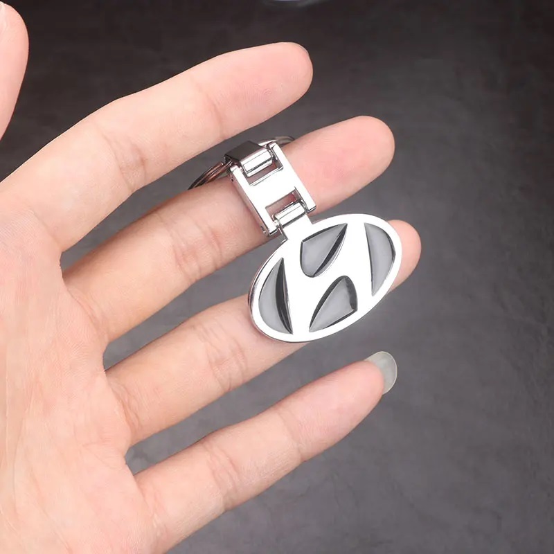1Pc Car Keychain Metal Key Rings For Hyundai
