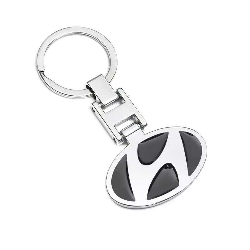 1Pc Car Keychain Metal Key Rings For Hyundai