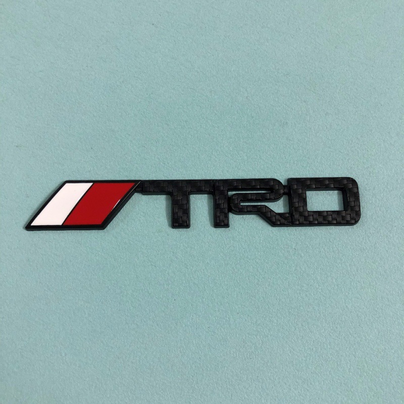 3D Metal TRD Logo Black Carbon