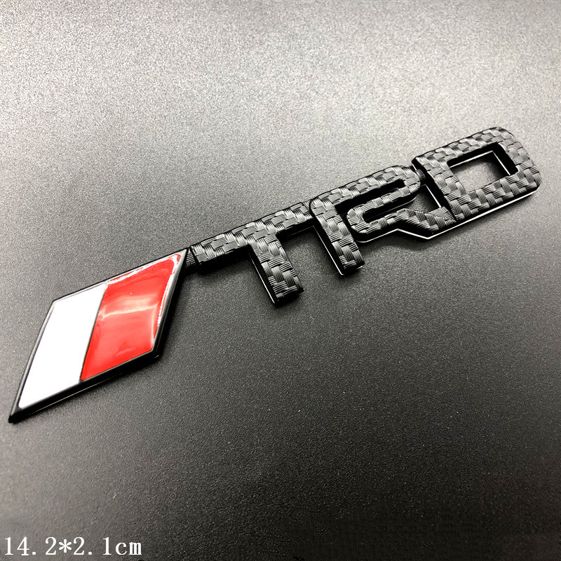 3D Metal TRD Logo Black Carbon