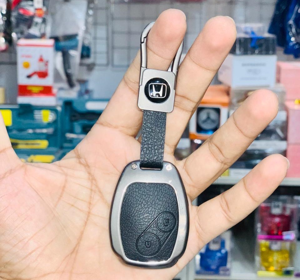 Honda City 2009-2020 Key Cover With Metal Shell 2 Button 