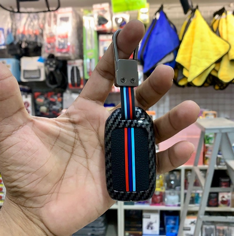 Civic X Key Cover With Metal Shel Carbon