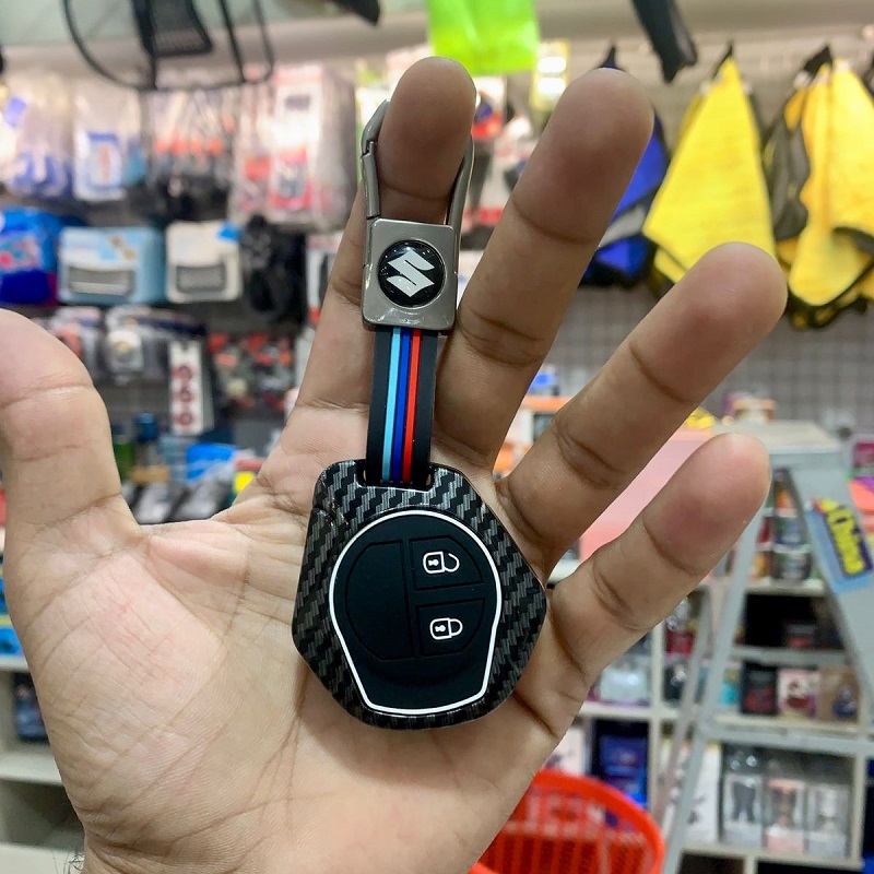 Suzuki Alto/Wagon-R/Cultus/Ciaz/Swift Car Key Fob Case Cover - With Metal Shell 2 Button 2009-2014 Zinc Alloy