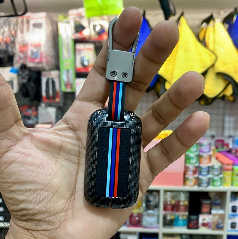 Suzuki Swift 2022-23 Key Cover With Metal Shell Carbon