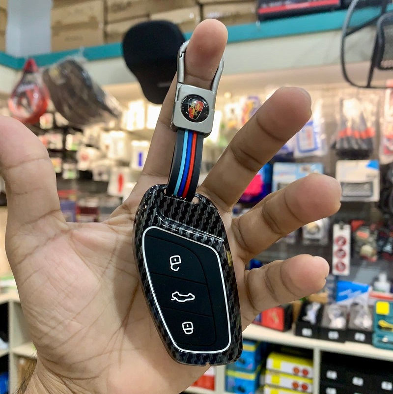  MG HS Metal Zinc Alloy Key Fob carbon