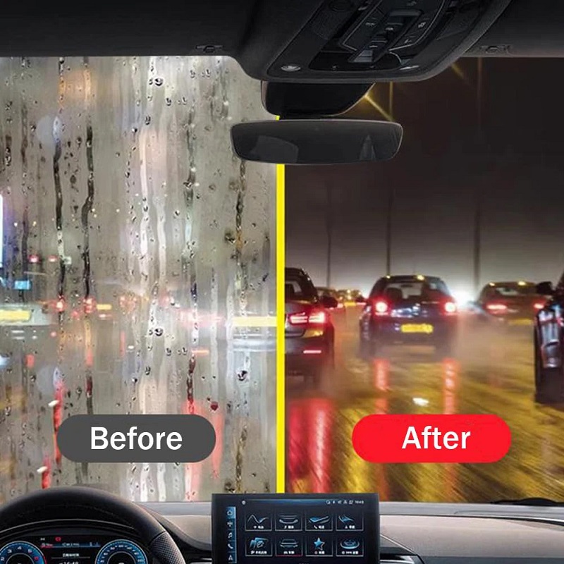 Car Glass Oil Film Remover Kit Cleaning Pad Windshield Clear Window Auto Detailing Tools Set