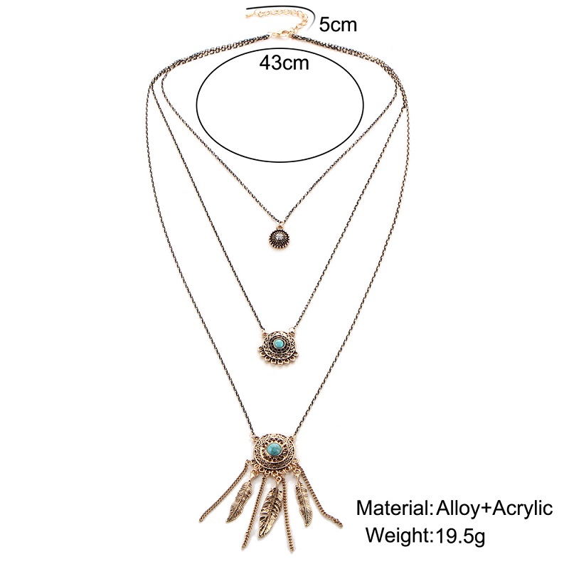 Tassel Leaf Chain Necklaces