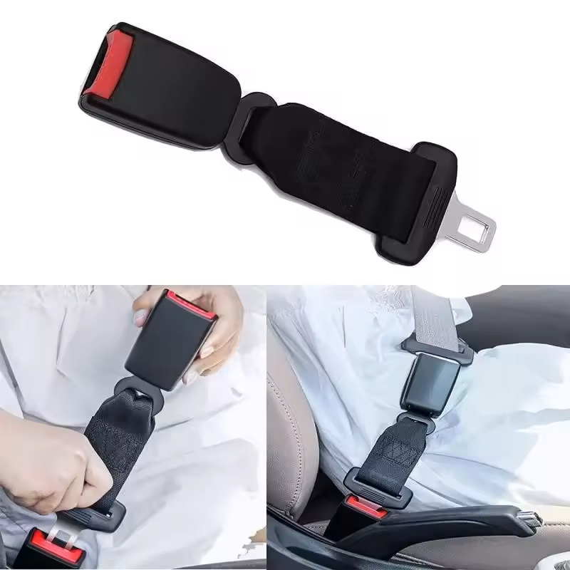 Universal Seat Belt Extender Clip Tongue Adapter Safety Buckle Adjustment Quick Lock Car Truck Accessory