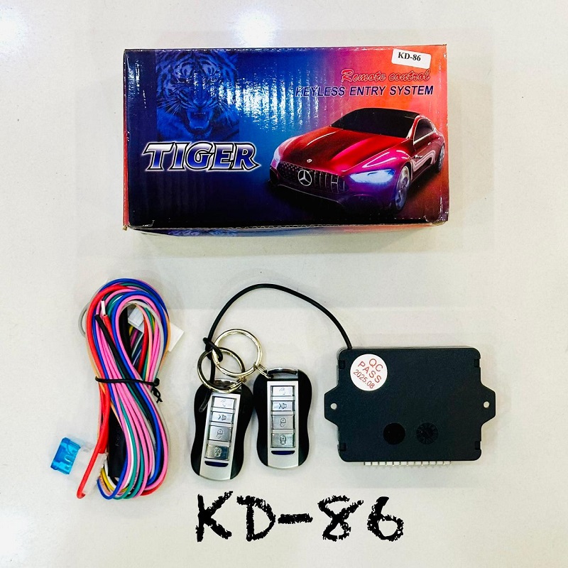Universal Car Auto Remote Central Kit Door Lock Locking Vehicle Keyless Entry System With 2 Remote Control Replacement 