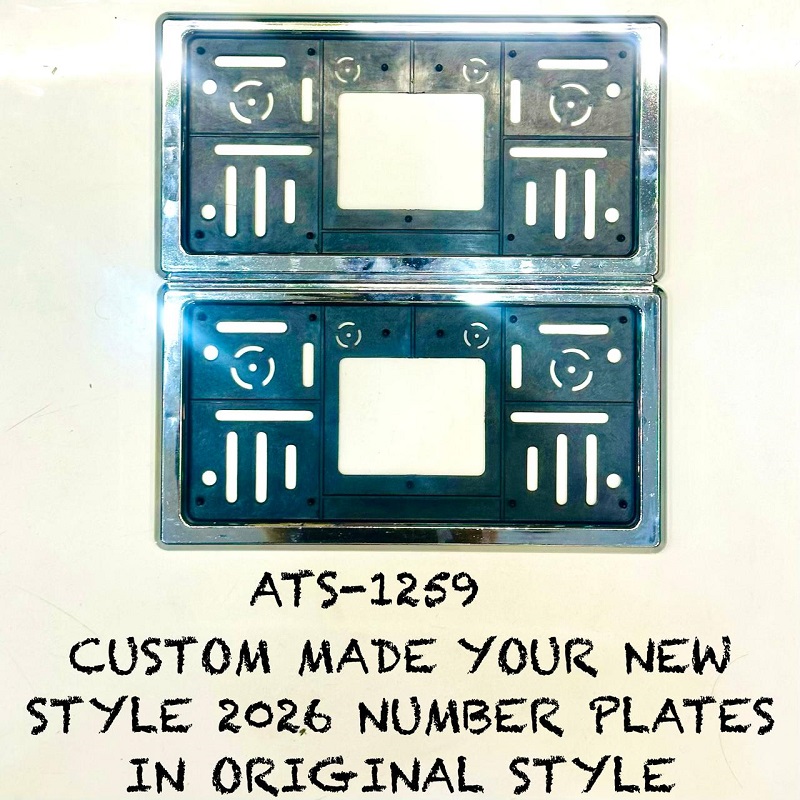  Chrome Plastic Car License Frame Number plate Holder