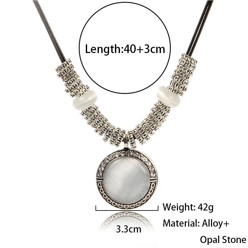 Opal Statement Necklaces and Pendants Women Vintage