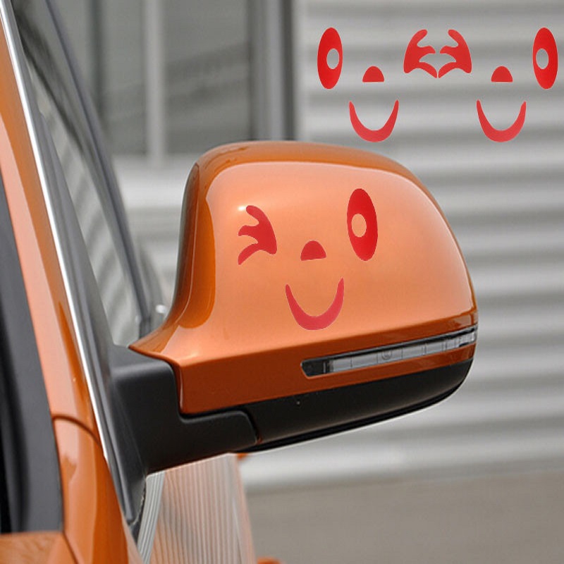 Smiling Blink Winks face car Styling Sticker