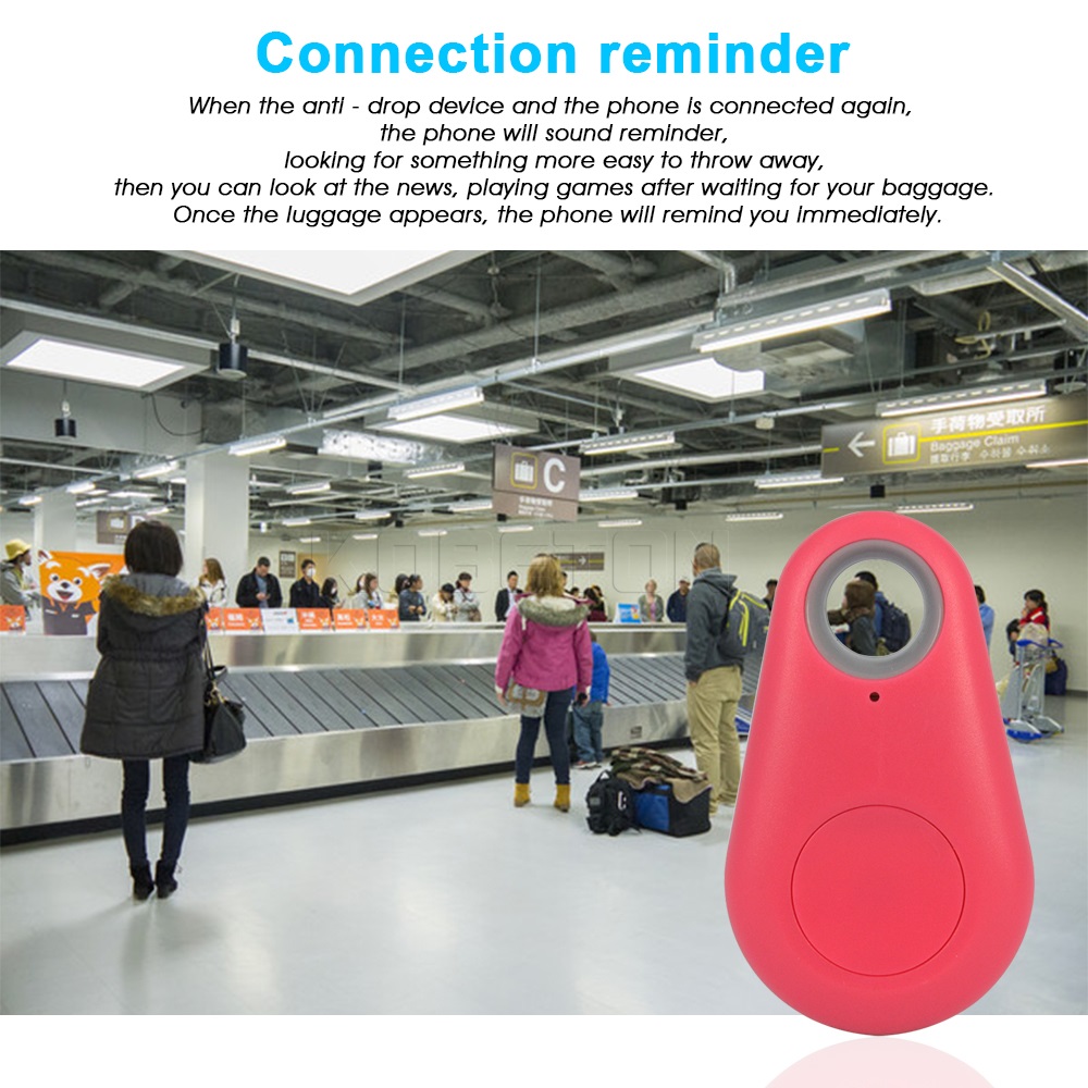 Smart Tag Bluetooth Finder Bag Wallet pet Key Finder Pink