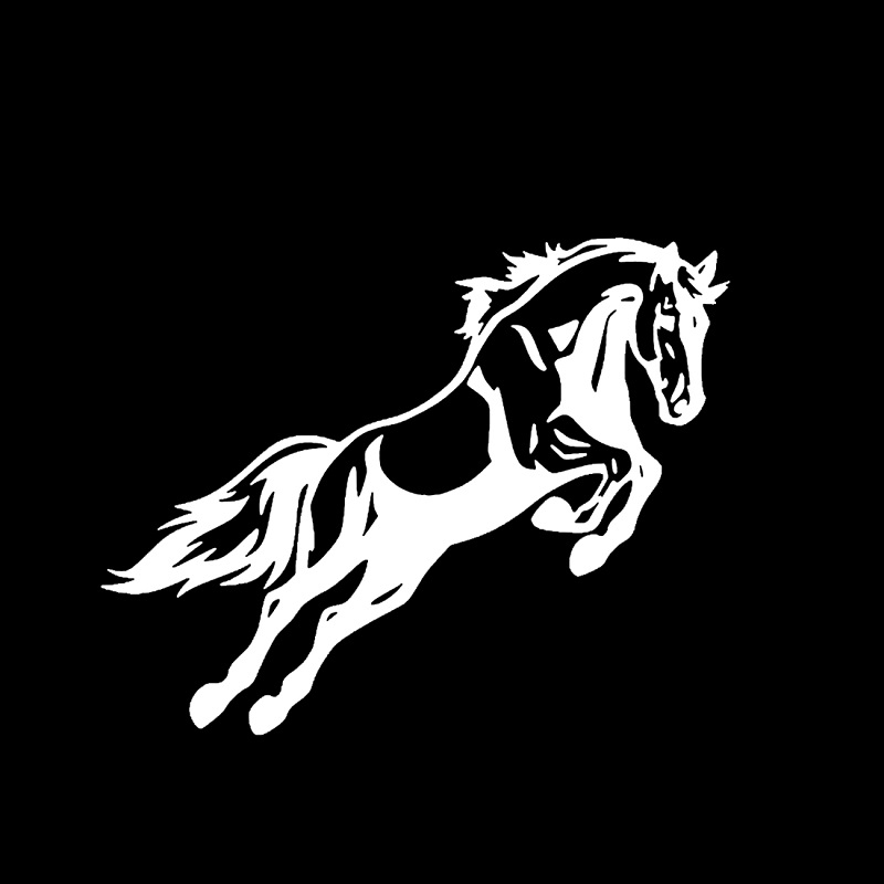 Horse Jumping Car Sticker