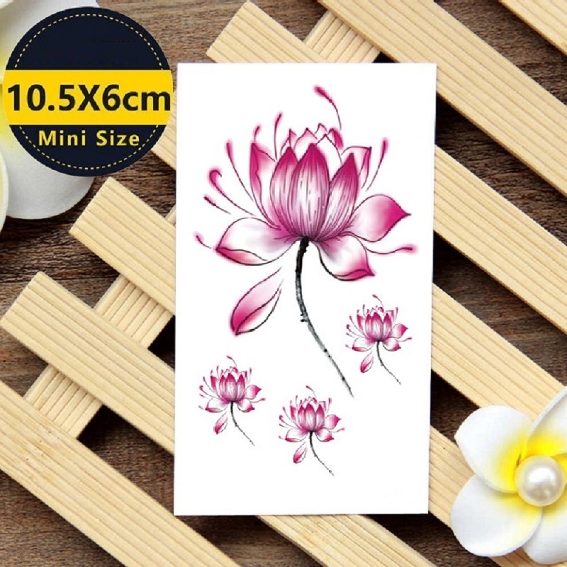 Temporary Body Art Lotus Flower Tattoo Water Proof Tattoo Body Tattoo